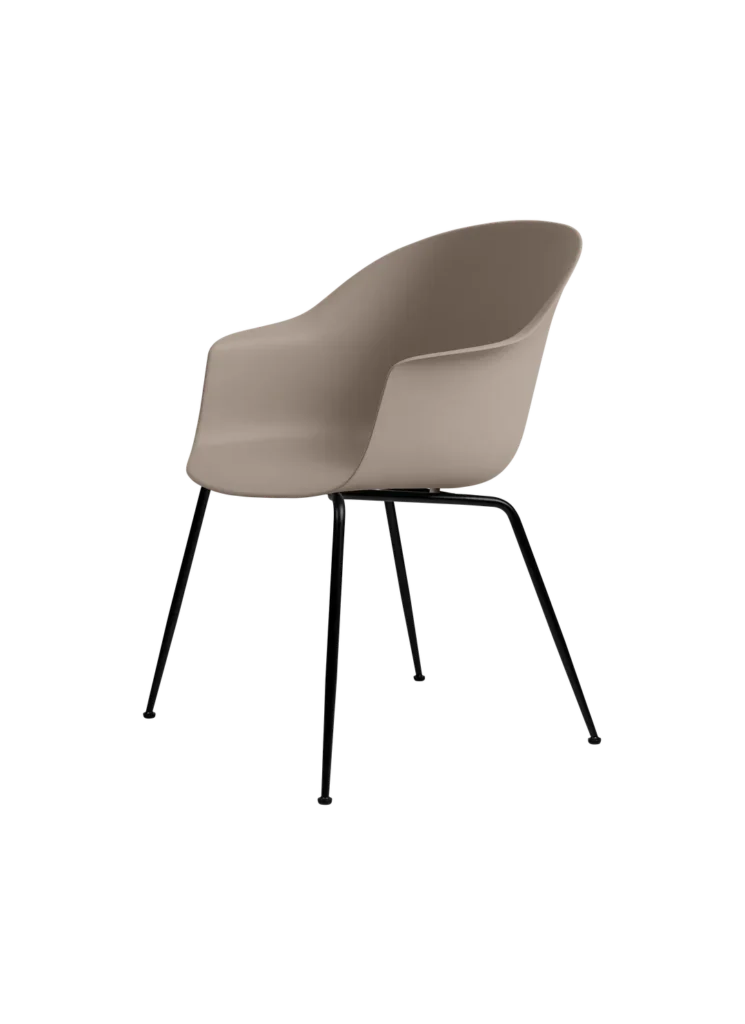 BAT DINING CHAIR UNUPHOLSTERED – CONIC BASE
