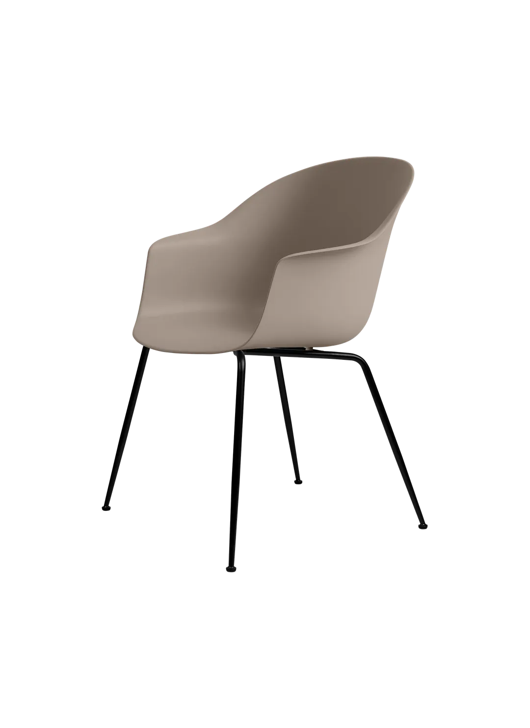BAT DINING CHAIR UNUPHOLSTERED – CONIC BASE