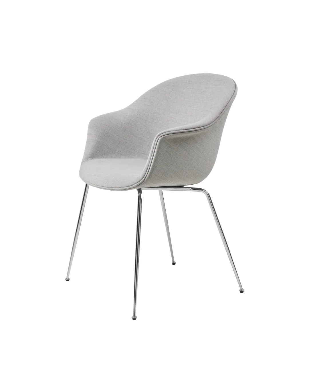 BAT DINING CHAIR – UPHOLSTERED – CONIC BASE