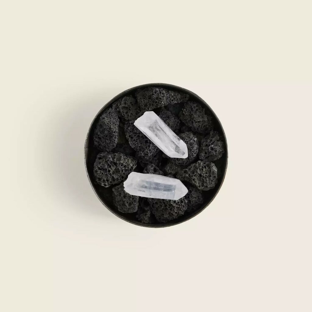 SMALL HALFMOON LAVA + CRYSTALS FIGUE NOIRE + REFILL