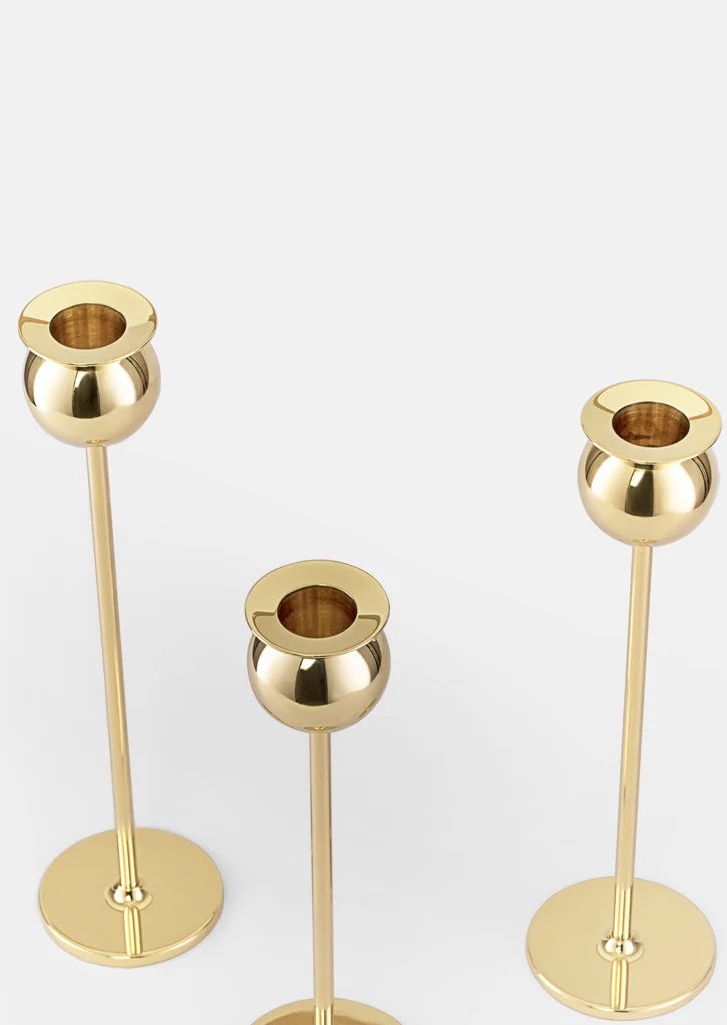 TULIP CANDLEHOLDER SET OF 3 H19/21/23
