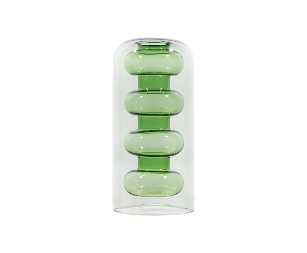 BUMP VASE TALL GREEN