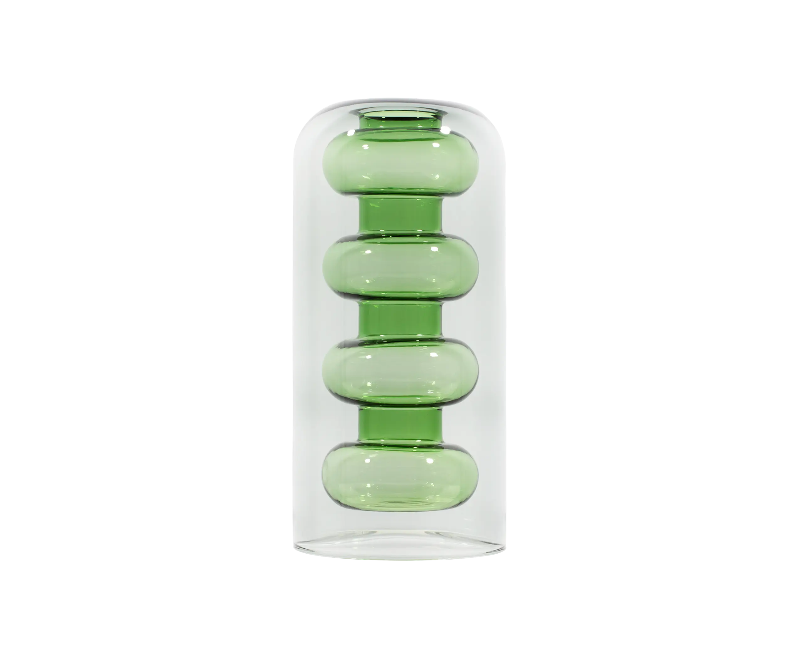 BUMP VASE TALL GREEN