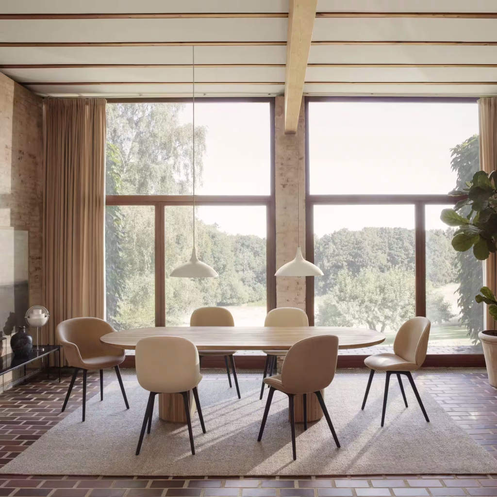 BEETLE DINING CHAIR – UPHOLSTERED – WOOD
