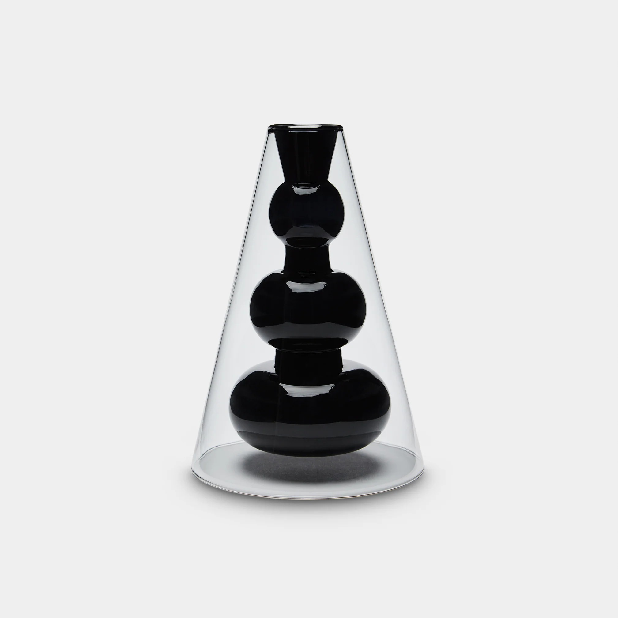BUMP VASE CONE BLACK
