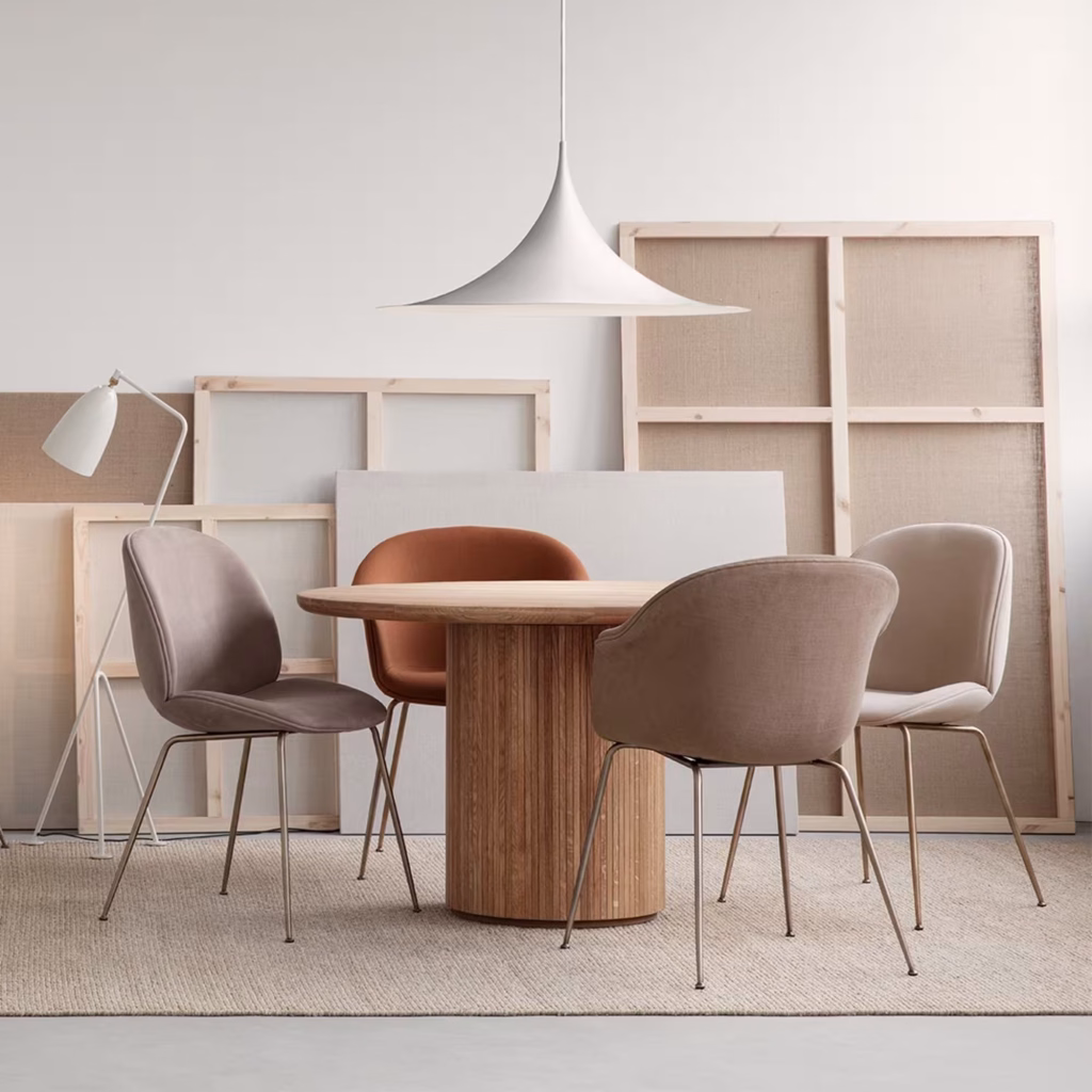 BAT DINING CHAIR UNUPHOLSTERED – CONIC BASE