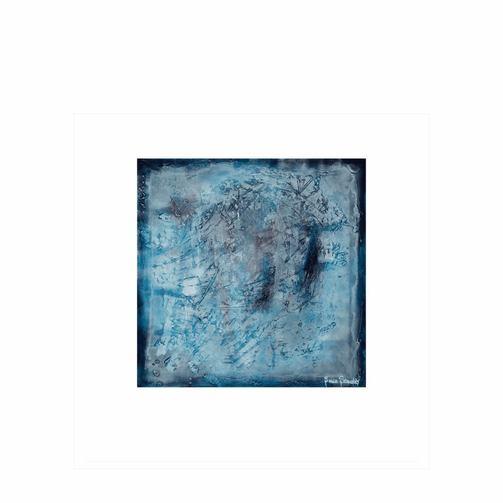MAN AND A DOG PAINTING