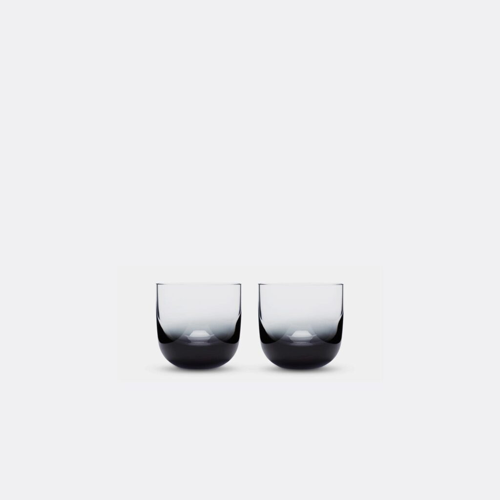 TANK WHISKY GLASSES SET 2 BLACK