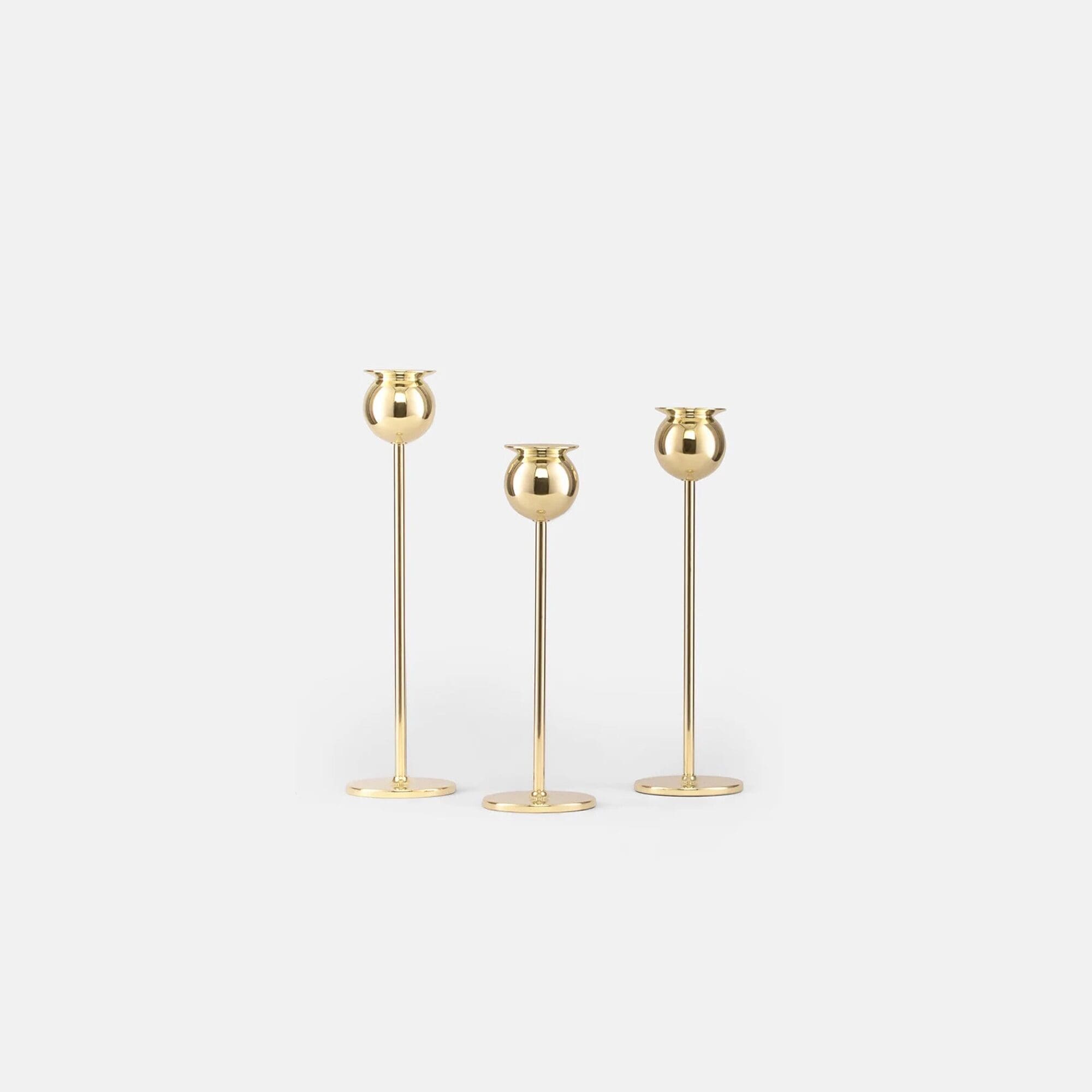 TULIP CANDLEHOLDER SET OF 3 H19/21/23