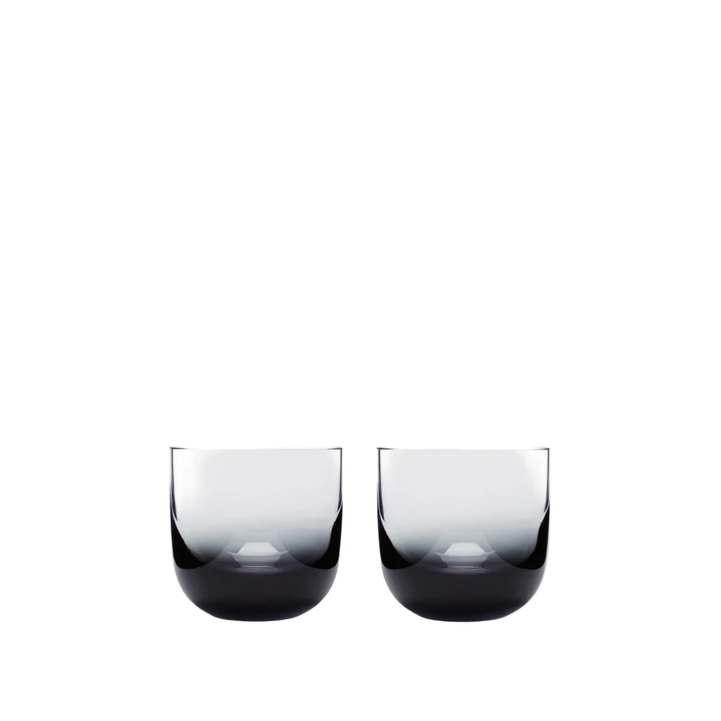 TANK WHISKY GLASSES SET 2 BLACK