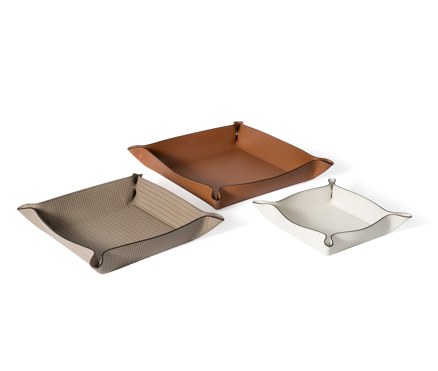 MEDIUM SQUARE TRINKET TRAY 20X20 CM LIVERPOOL 048 TAUPE