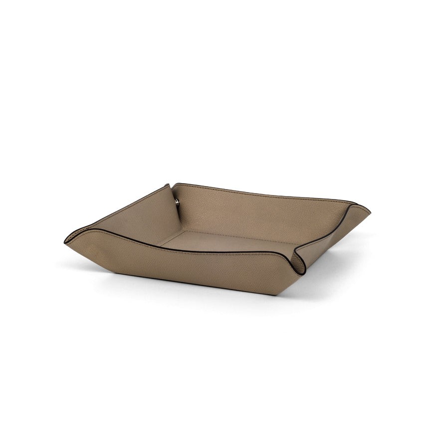 MEDIUM SQUARE TRINKET TRAY 20X20 CM LIVERPOOL 048 TAUPE