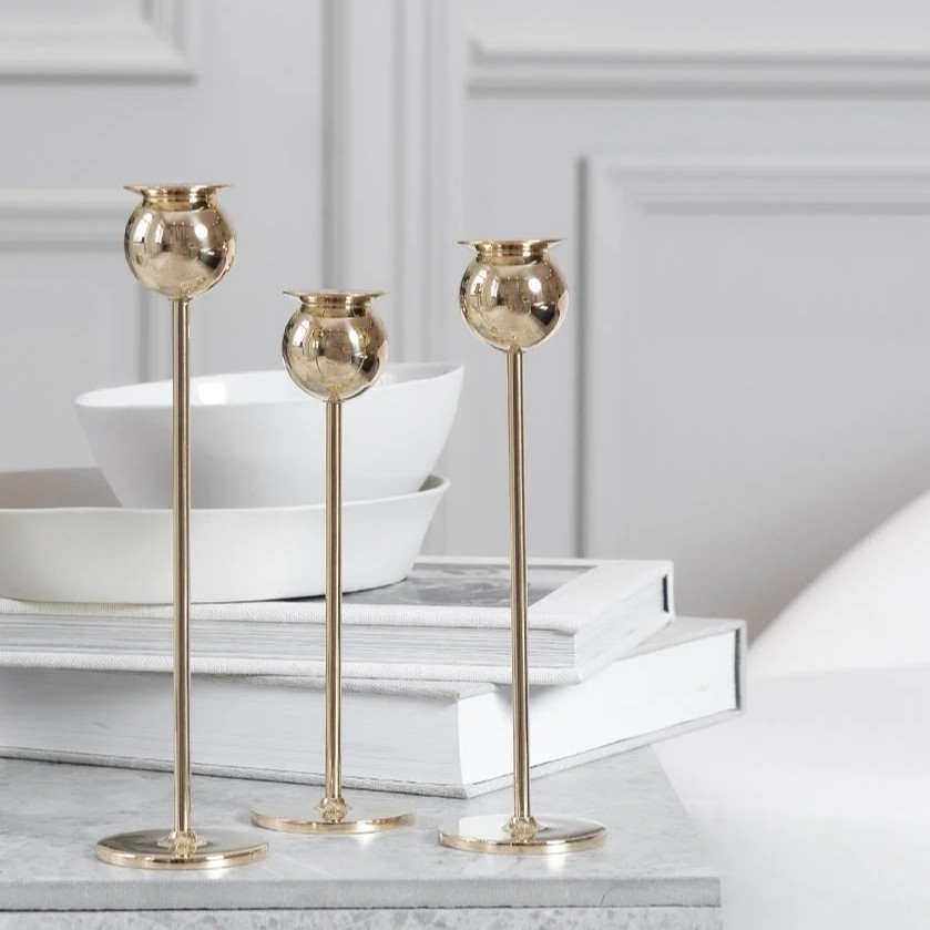 TULIP CANDLEHOLDER SET OF 3 H19/21/23
