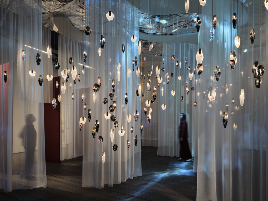 A contemporary interior design exhibition space at the 3 Days of Design festival in Copenhagen.